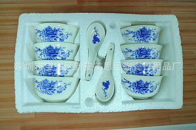 青花瓷16頭盤碗套餐具 傳統(tǒng)工藝與現(xiàn)代實用的完美結合